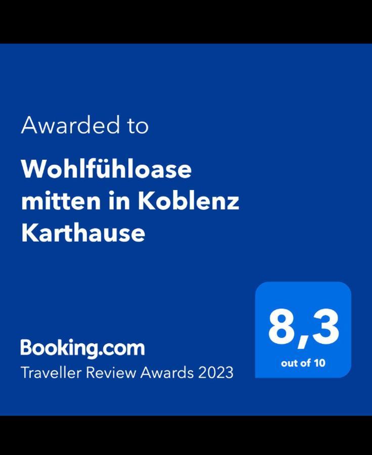 Wohlfühloase mitten in Koblenz Karthause Exterior foto